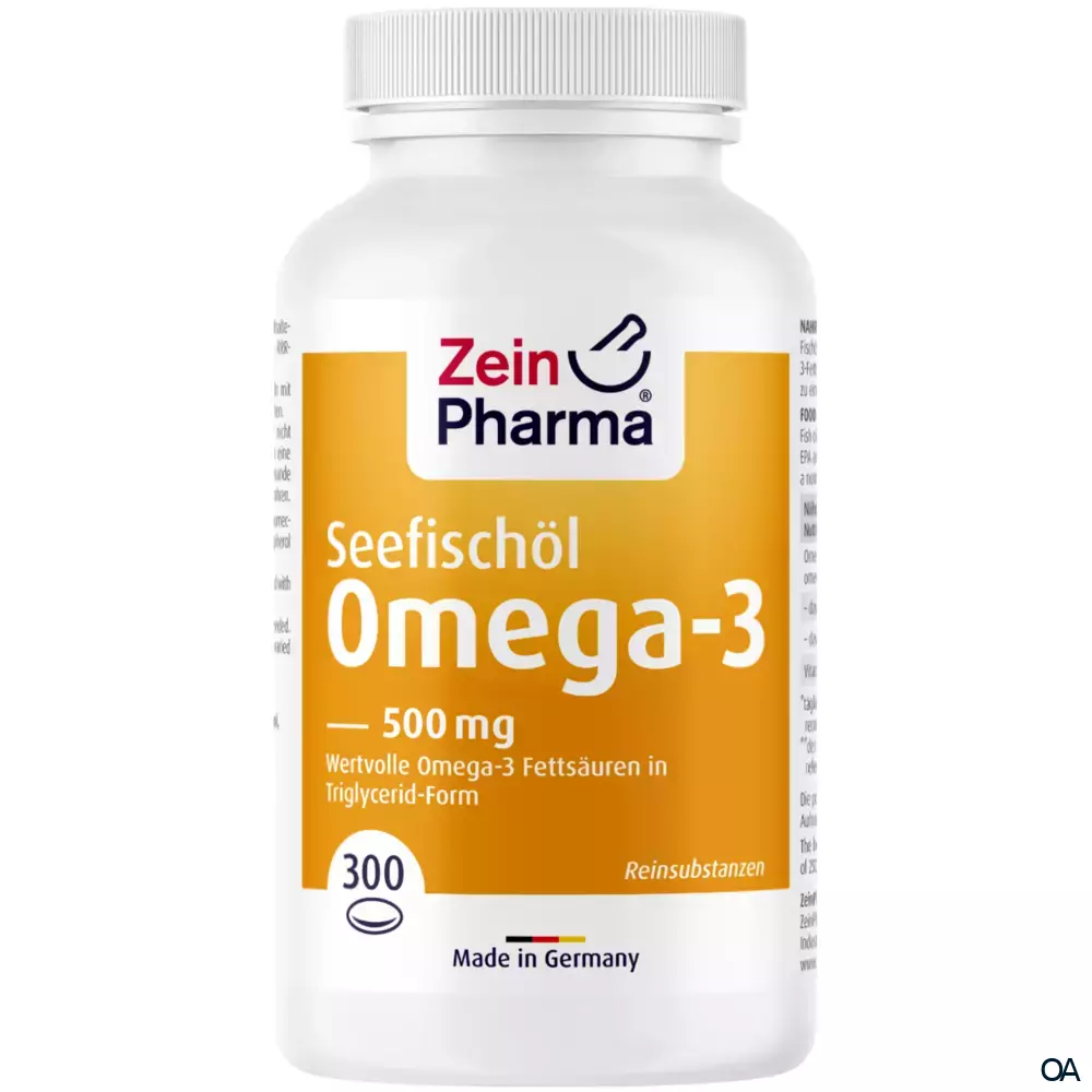 ZeinPharma Omega-3 Fischöl 500 mg Softgel-Kapseln