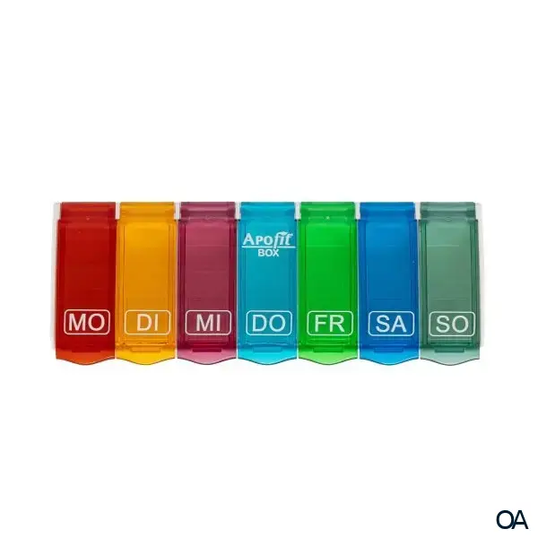 APOfit Wochendispenser 1 Dosierer Box bunt