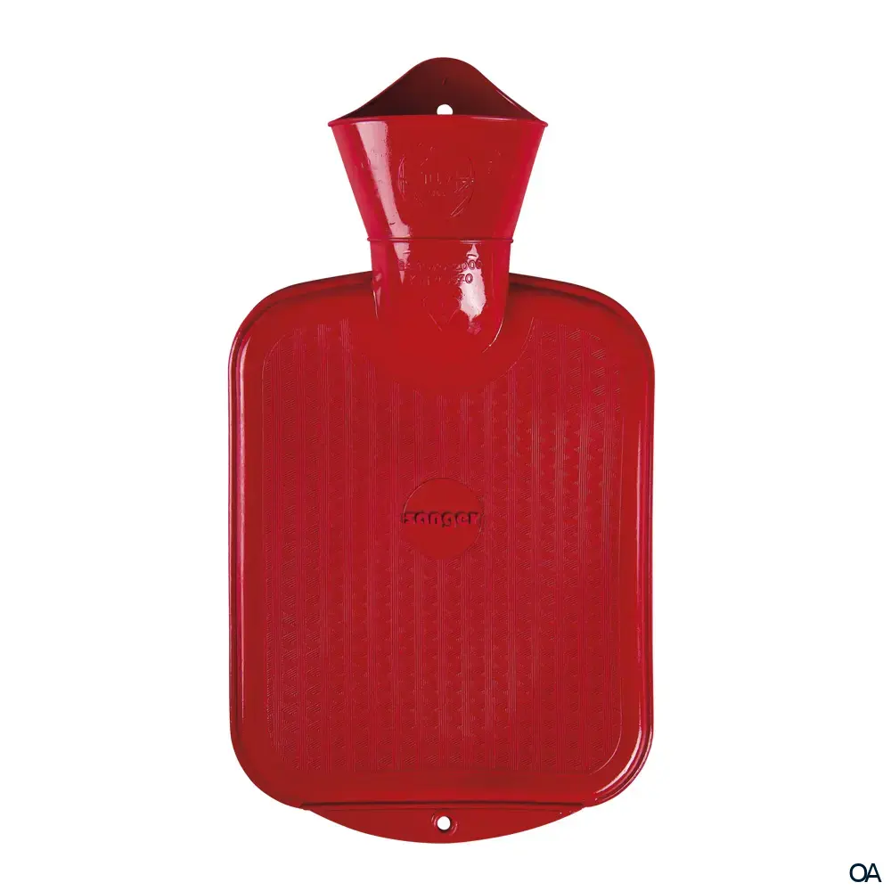 Sänger Kinder Wärmflasche ohne Bezug rot - 0,8L