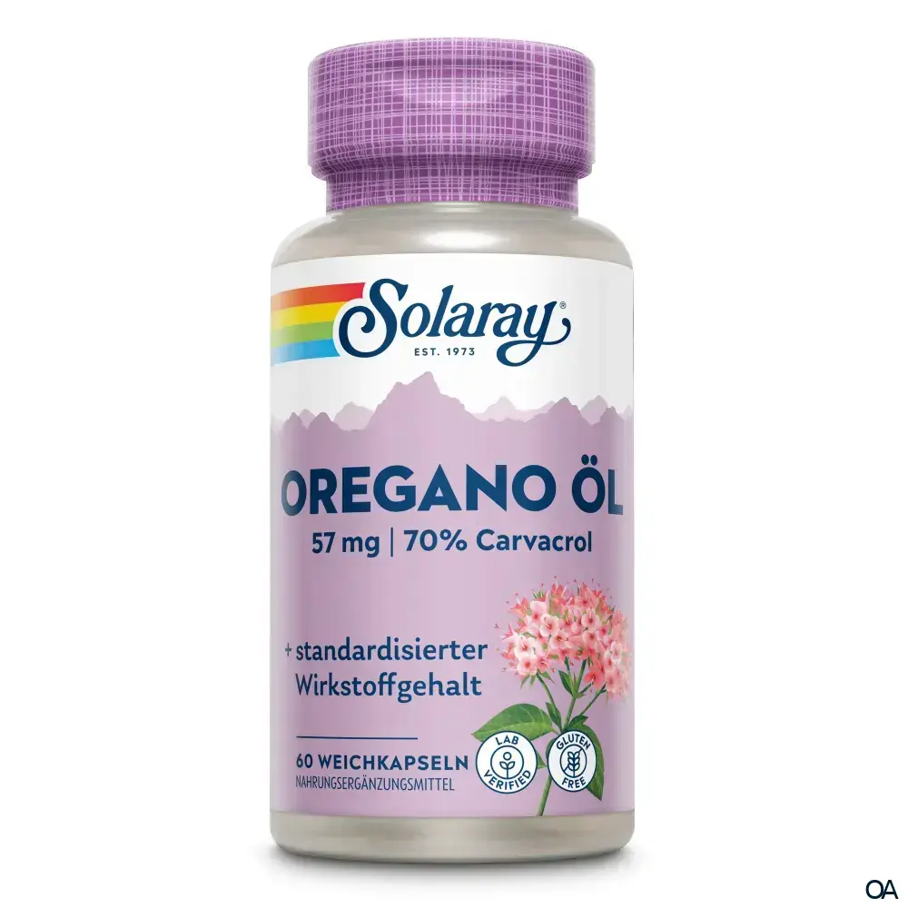 Solaray Oregano Öl 70% Carvacrol Weichkapseln Solaray Oregano Öl 70% Carvacrol Weichkapseln