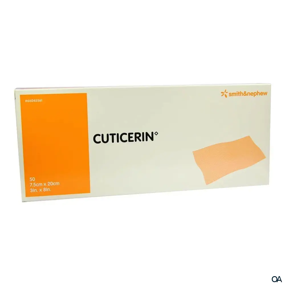 CUTICERIN Eucerit®-haltige Salbenkompresse steril, 7,5 x 20 cm