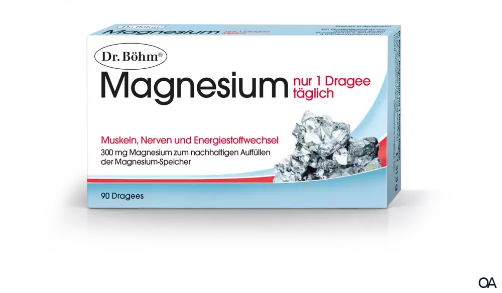 Dr. Böhm® Magnesium nur 1 x täglich Dragees