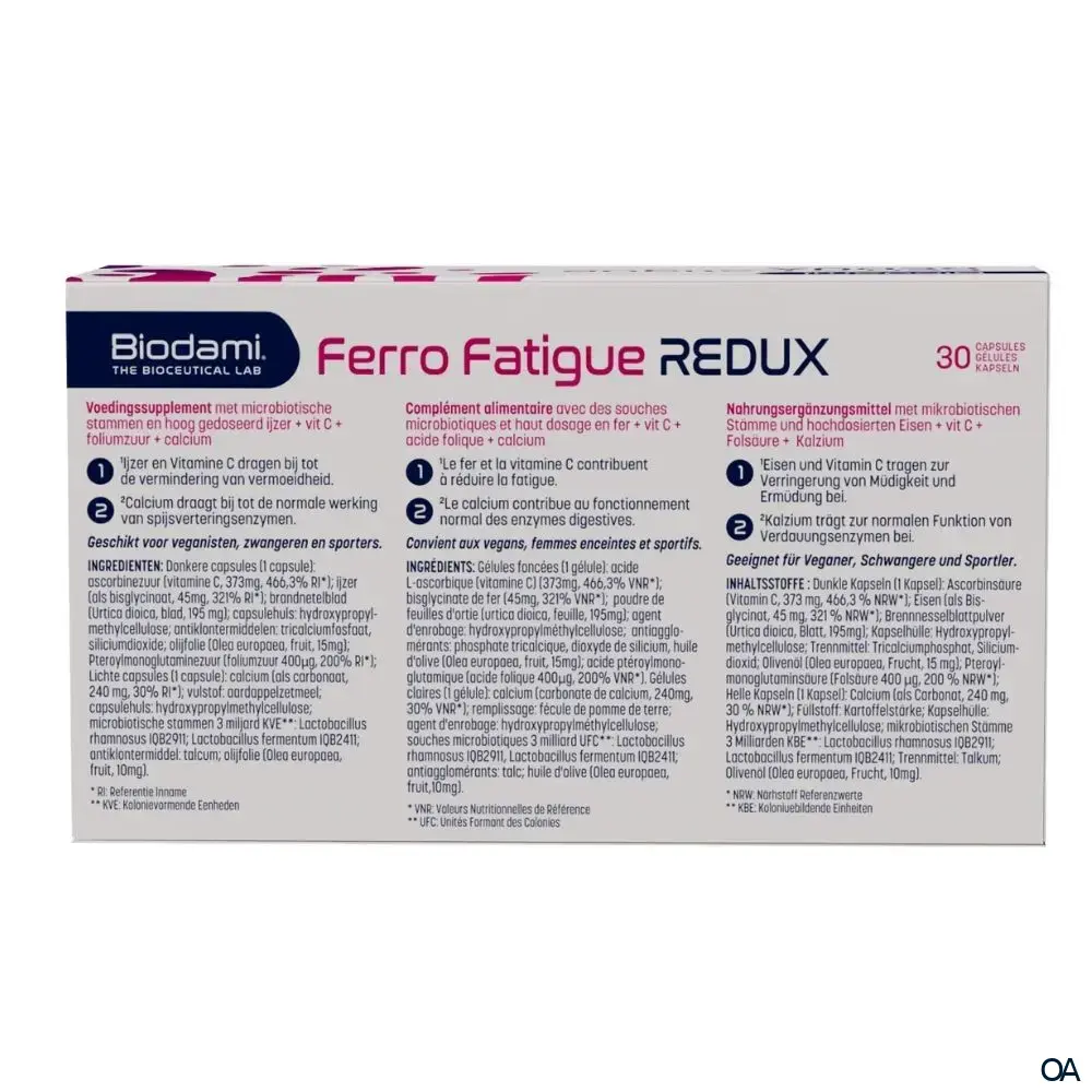 Biodami® Ferro-Fatigue REDUX Kapseln Biodami® Ferro-Fatigue REDUX Kapseln