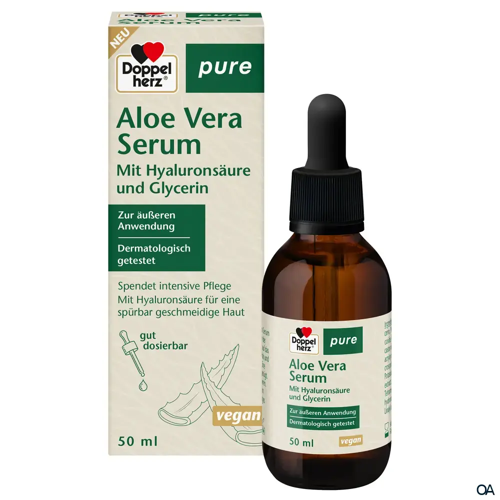 Doppelherz pure Aloe Vera Serum mit Hyaluronsäure und Glycerin