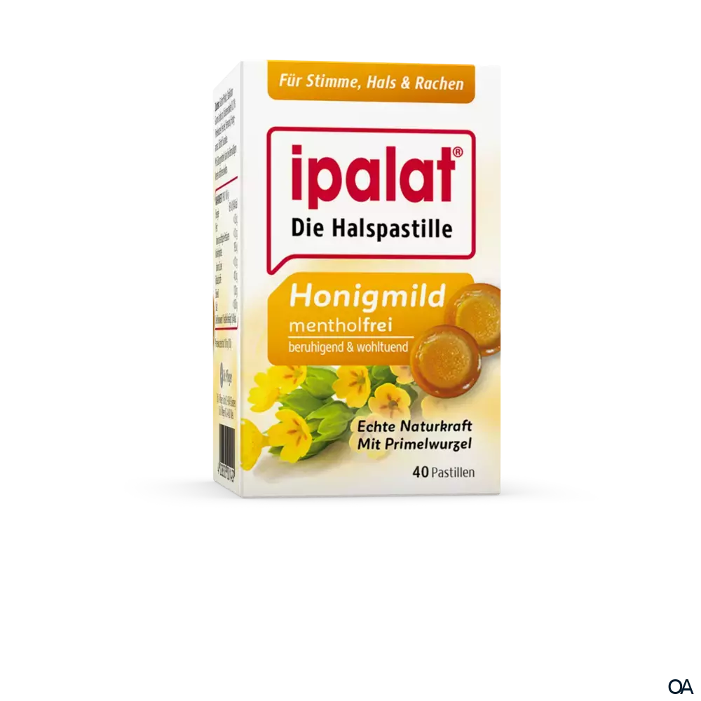 ipalat® Honigmild Halspastillen