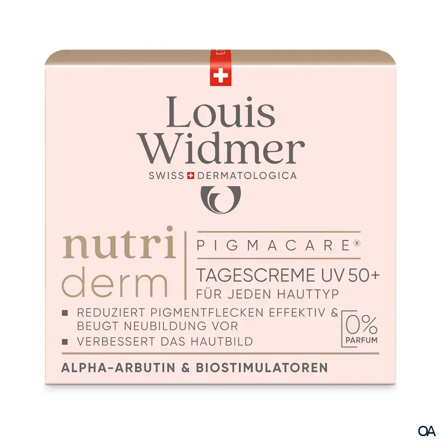 Louis Widmer nutriderm Pigmacare® Tagescreme UV 50+ - ohne Parfum