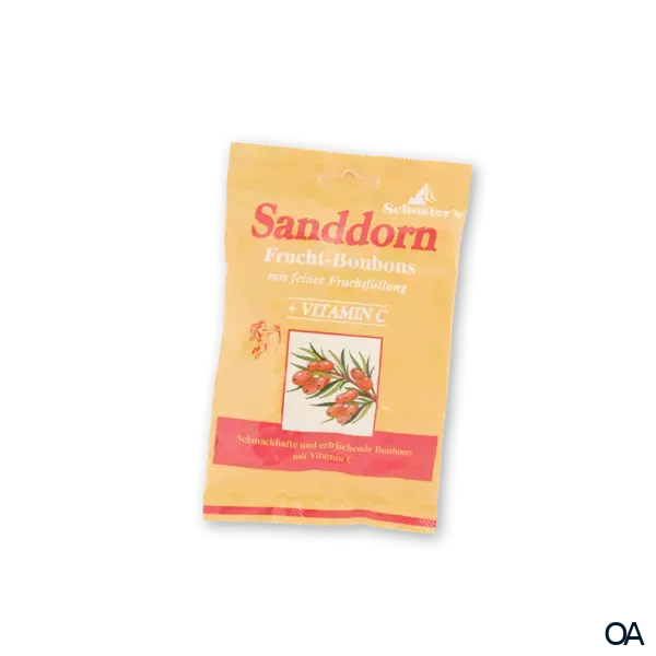Schuster’s Sanddorn Frucht-Bonbons mit Vitamin-C Schuster’s Sanddorn Frucht-Bonbons mit Vitamin-C