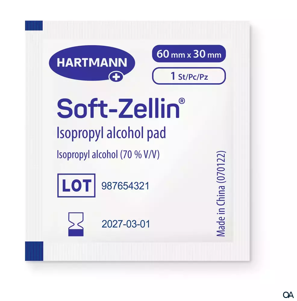 Soft-Zellin® Isopropyl-Alkoholtupfer Soft-Zellin® Isopropyl-Alkoholtupfer