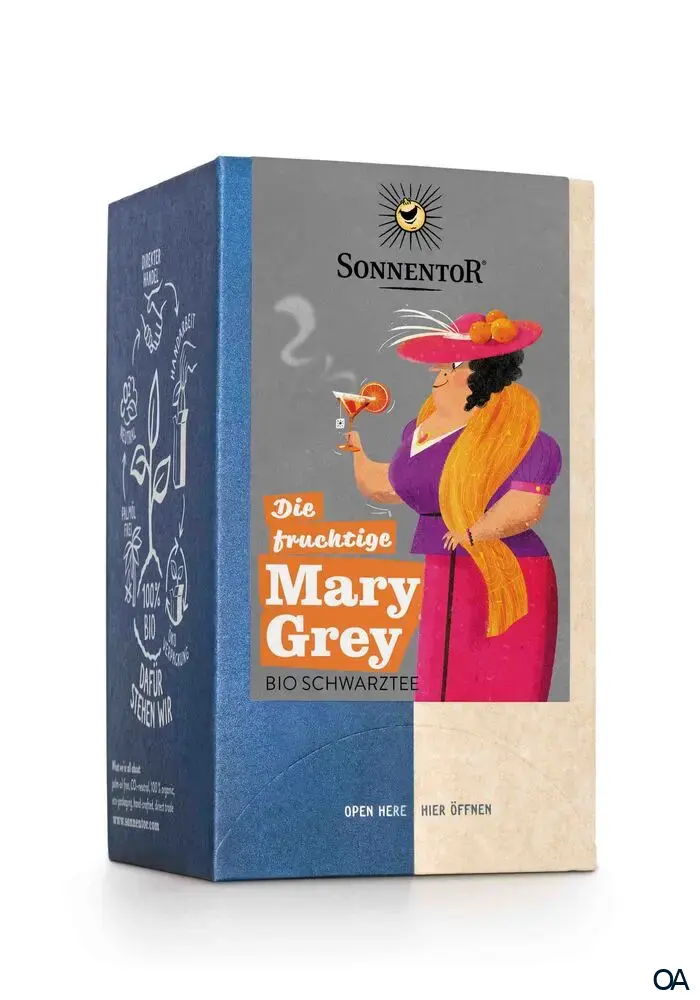 Sonnentor Die fruchtige Mary Grey Tee - Bio-Schwarztee mit ätherischem Öl Sonnentor Die fruchtige Mary Grey Tee - Bio-Schwarztee mit ätherischem Öl