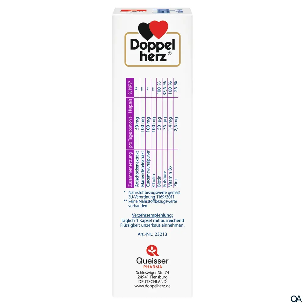 Doppelherz aktiv Leber plus mit Cholin + Zink Kapseln