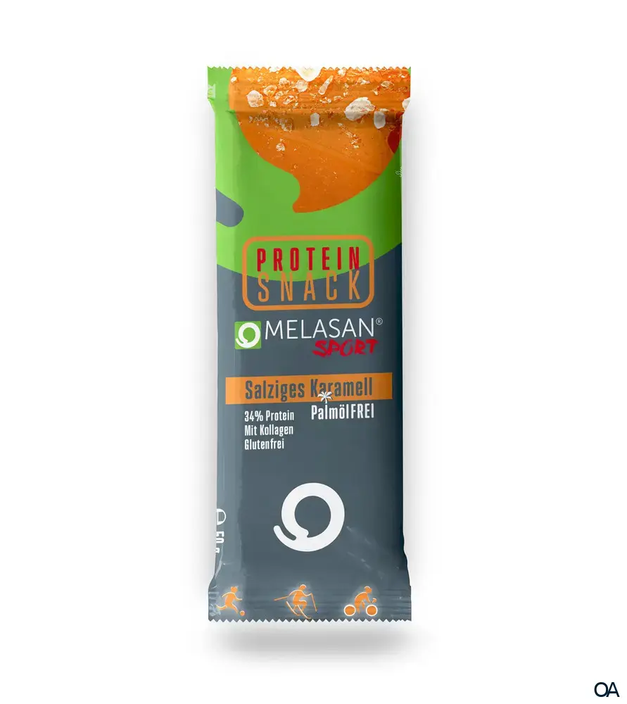 Melasan PROTEIN SNACK Salziges Karamell Riegel 50 g Melasan PROTEIN SNACK Salziges Karamell Riegel 50 g