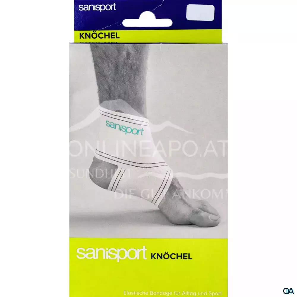 sanisport Knöchelbandage weiß - Größe Large