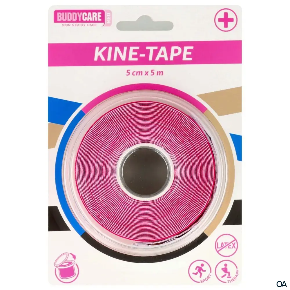 BUDDYCARE® MED Kine-Tape ROSA - 5cm x 5m