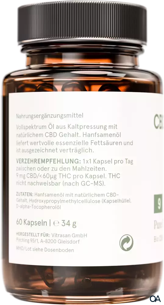 CBD VITAL Pure CBD 9 (5%) Kapseln