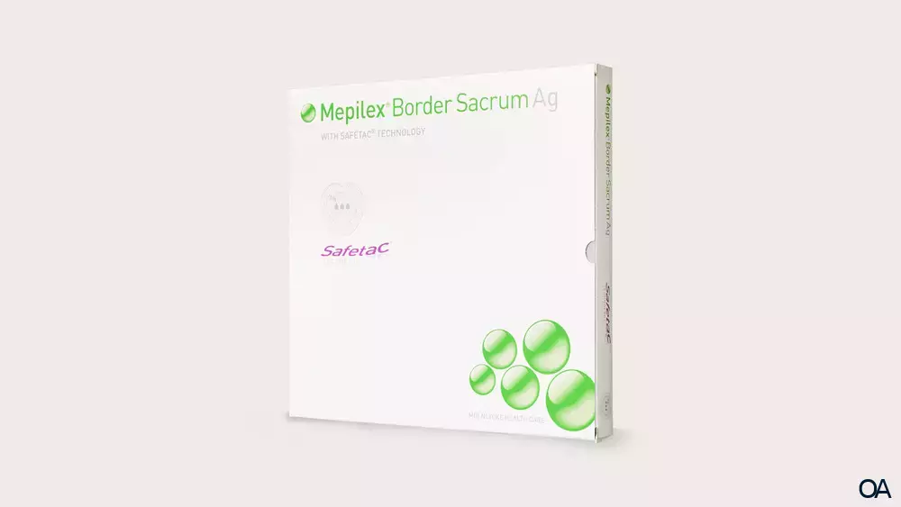 Mepilex® Border Sacrum Ag Schaumverband 23 x 23 cm