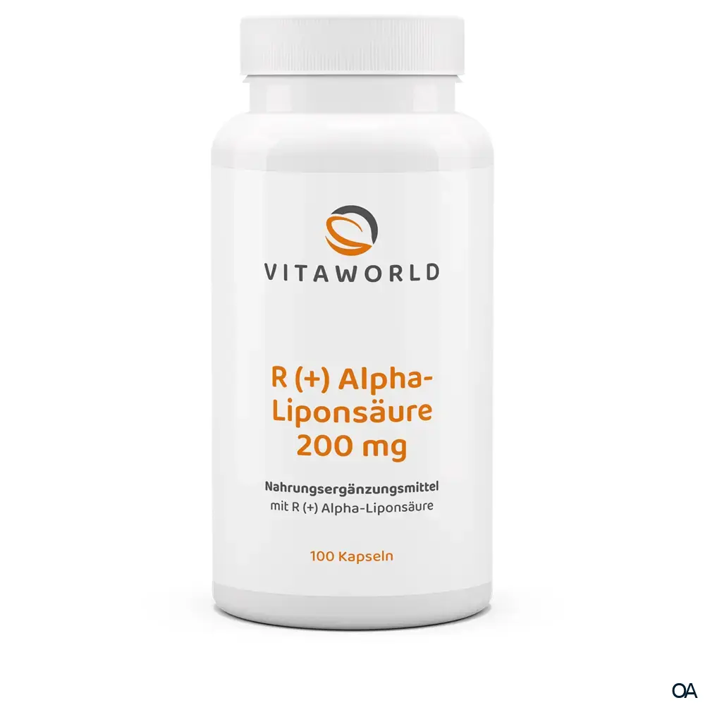 Vitaworld R (+) Alpha-Liponsäure 200 mg Kapseln Vitaworld R (+) Alpha-Liponsäure 200 mg Kapseln