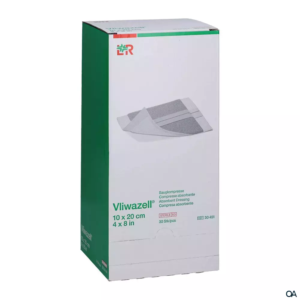 Vliwazell® Saugkompressen steril, 10 x 20 cm