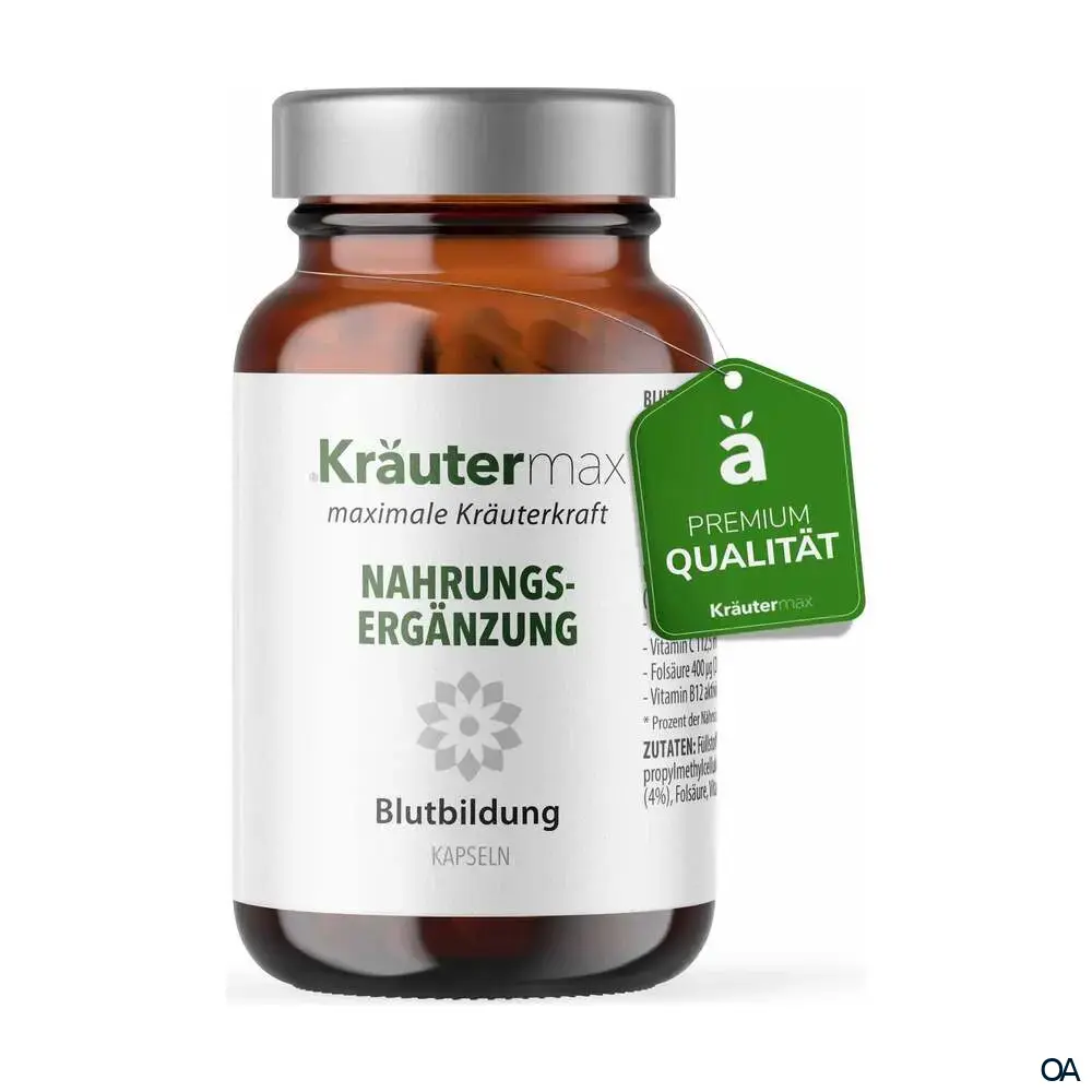 Kräutermax Blutbildung Eisen mit Vitamin C Kapseln