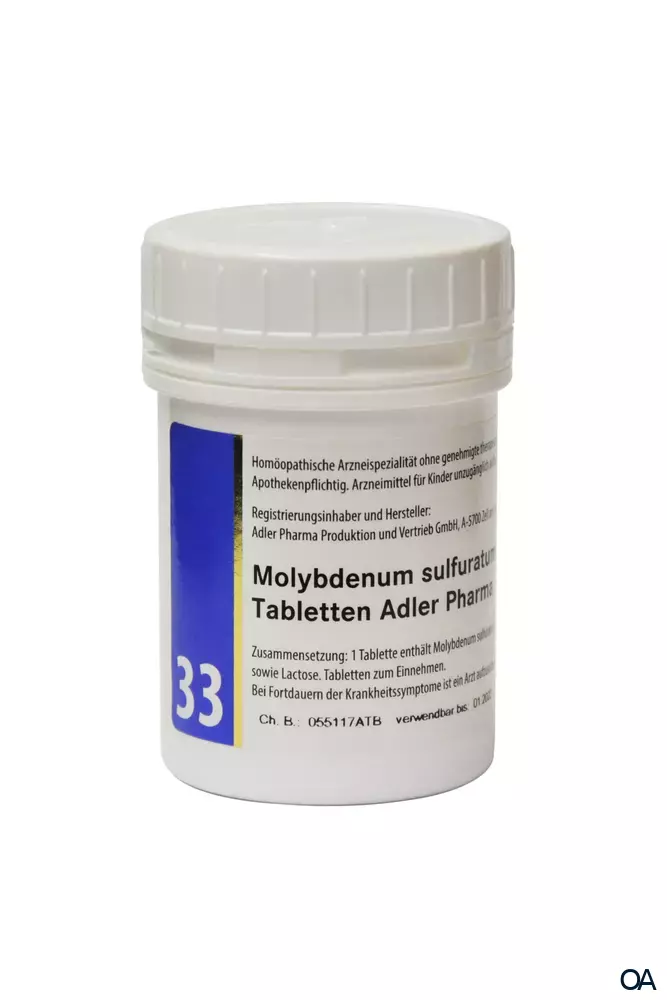 Schüßler Salz Adler Nr. 33 Molybdenum sulfuratum D12 Schüßler Salz Adler Nr. 33 Molybdenum sulfuratum D12