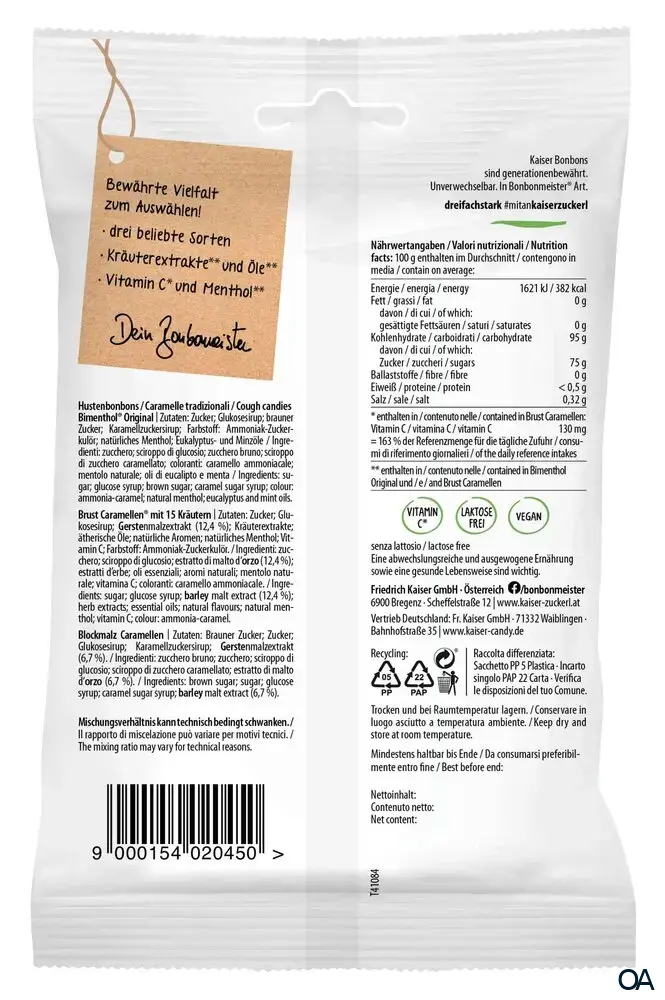 Kaiser Hustenbonbon Mischung