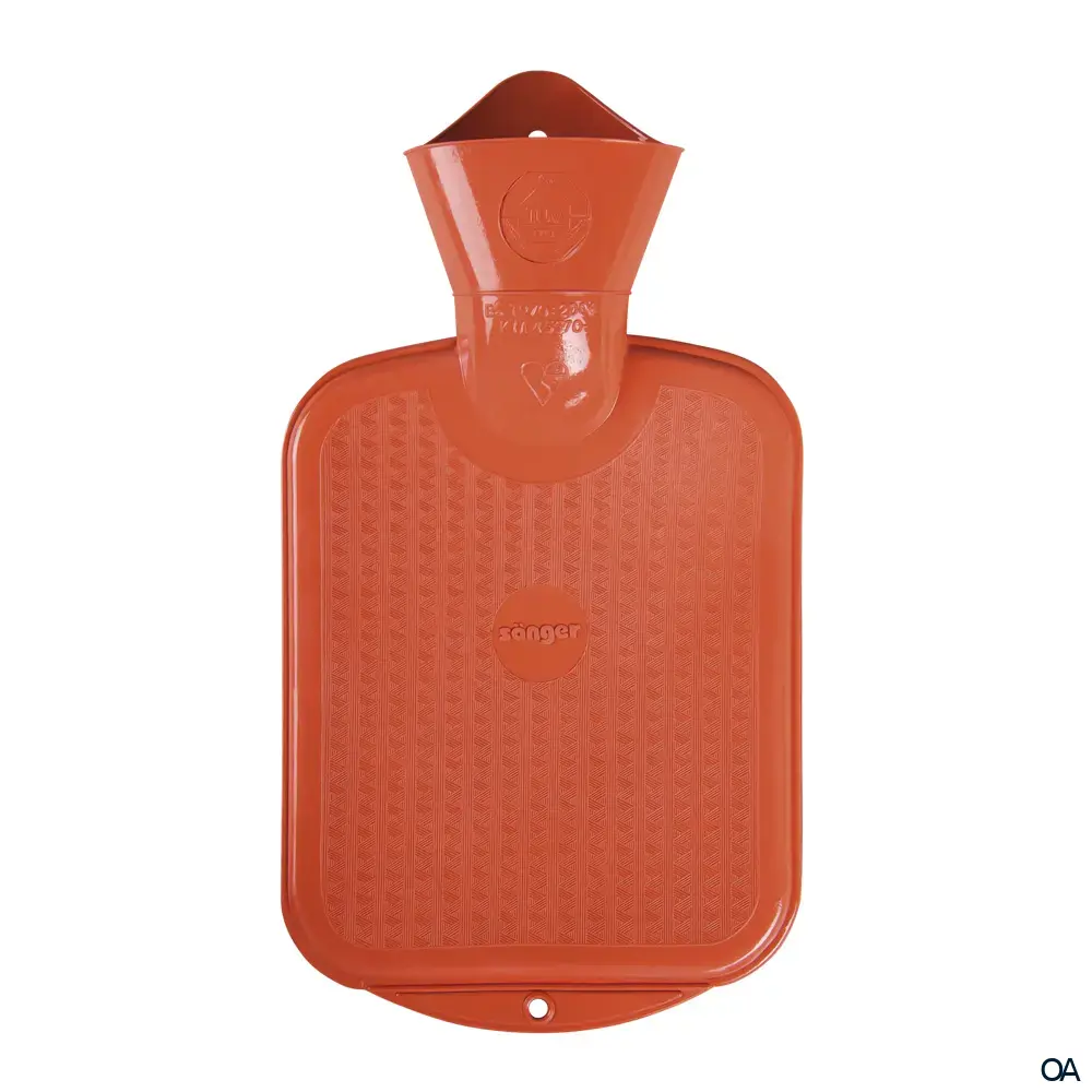 Sänger Kinder Wärmflasche ohne Bezug orange - 0,8L
