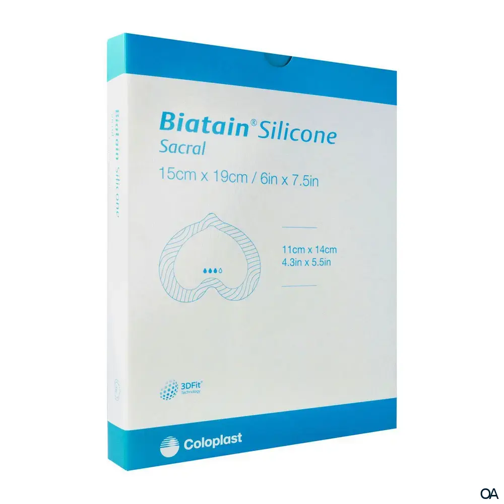 Biatain® Silicone Sakrum Schaumverband steril, 15 x 19 cm
