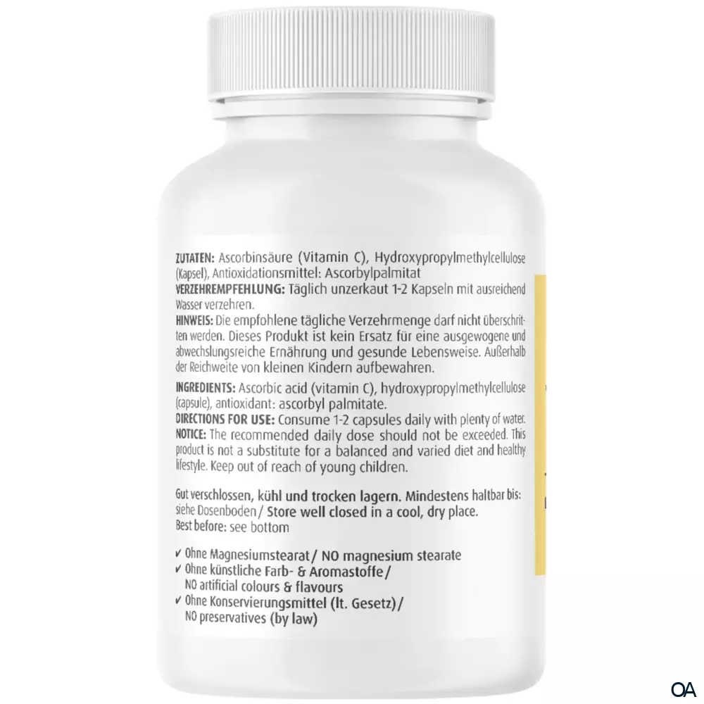 ZeinPharma Vitamin C 500 mg Kapseln
