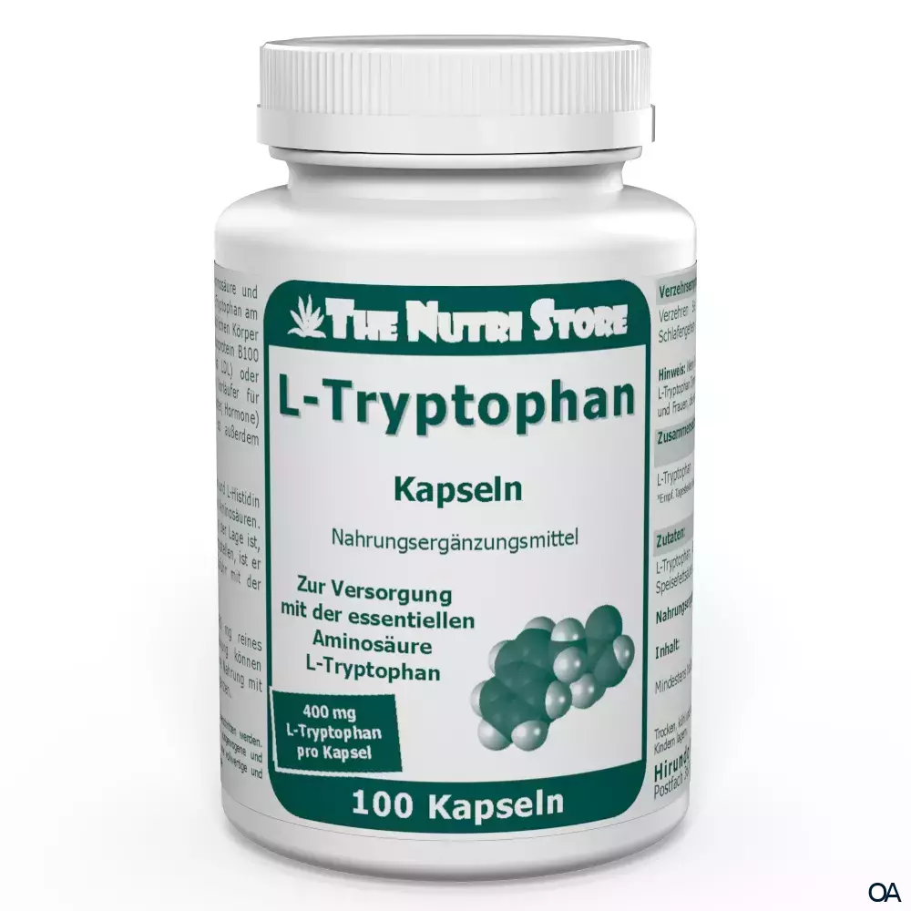 The Nutri Store L-Tryptophan 400 mg Kapseln The Nutri Store L-Tryptophan 400 mg Kapseln