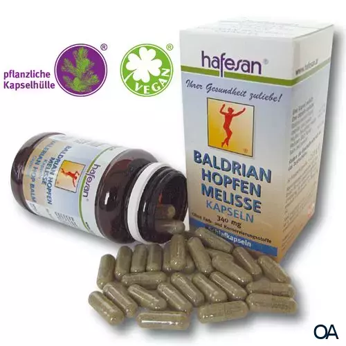 hafesan Baldrian + Hopfen + Melisse Kapseln hafesan Baldrian + Hopfen + Melisse Kapseln