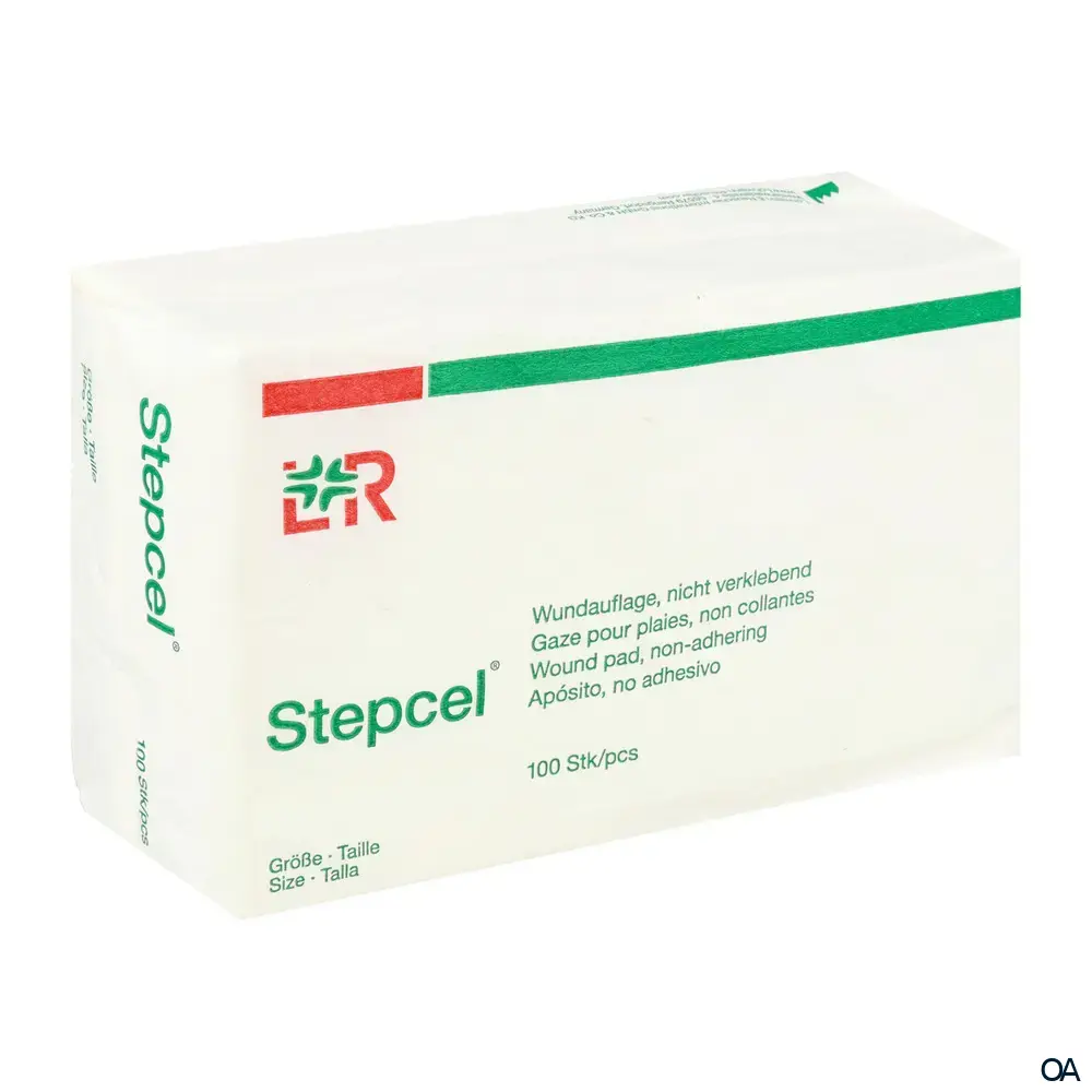 Stepcel® weiche, nicht verklebende Wundauflage unsteril, 5 x 9 cm