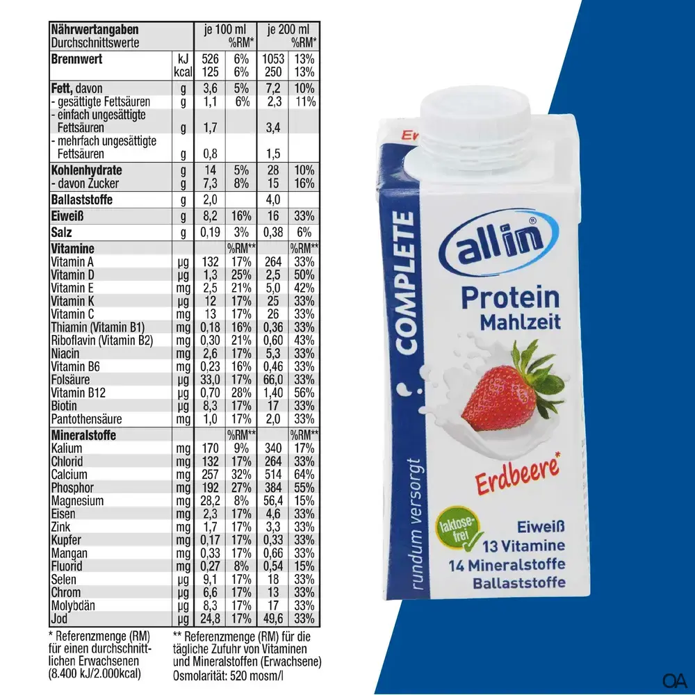 all in® 8er MIX alle COMPLETE Sorten (14 x 200/250ml)