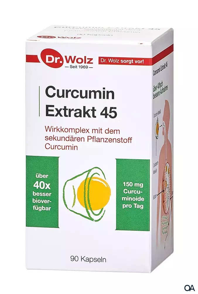 Dr. Wolz Curcumin Extrakt 45 Kapseln Dr. Wolz Curcumin Extrakt 45 Kapseln