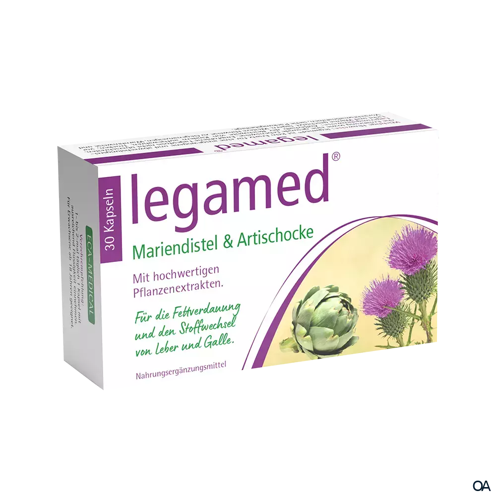 legamed® Mariendistel- & Artischocke-Kapseln legamed® Mariendistel- & Artischocke-Kapseln