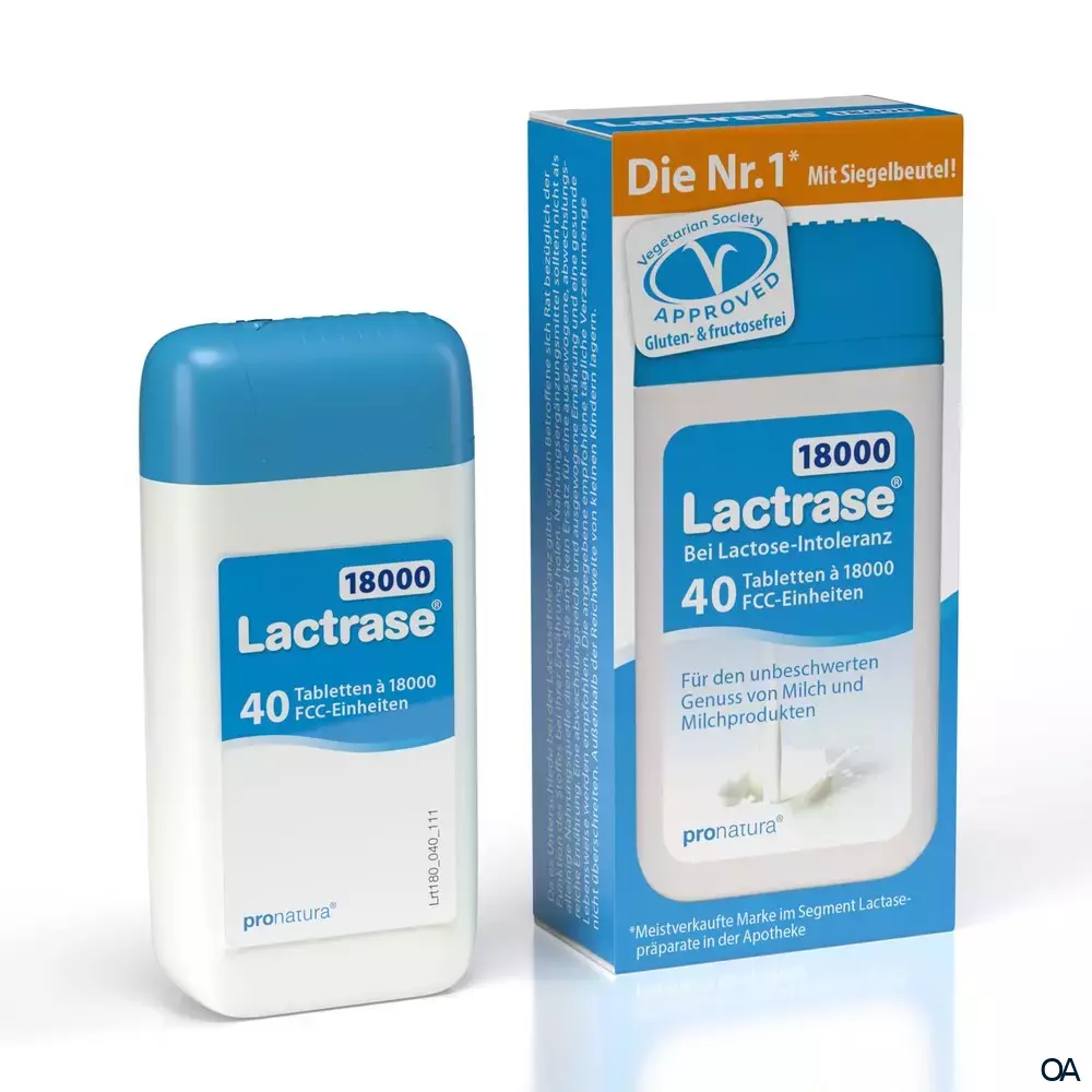 Lactrase® 18000 FCC Tabletten Spender Lactrase® 18000 FCC Tabletten Spender