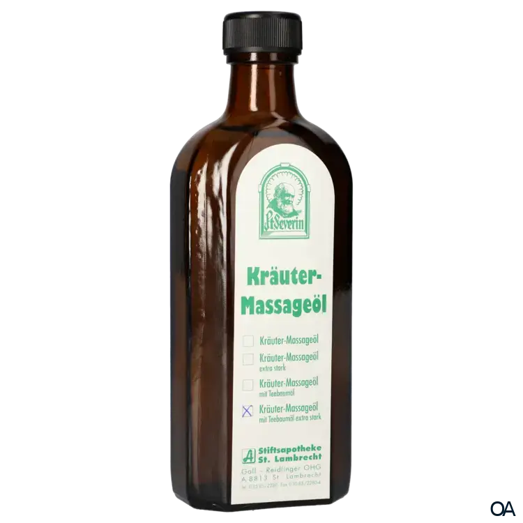 Pater Severin Kräutermassageöl + Teebaumöl Stark Pater Severin Kräutermassageöl + Teebaumöl Stark