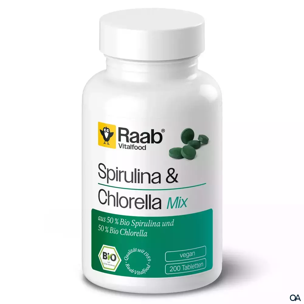 Raab® Vitalfood Bio Spirulina + Chlorella Tabletten Raab® Vitalfood Bio Spirulina + Chlorella Tabletten