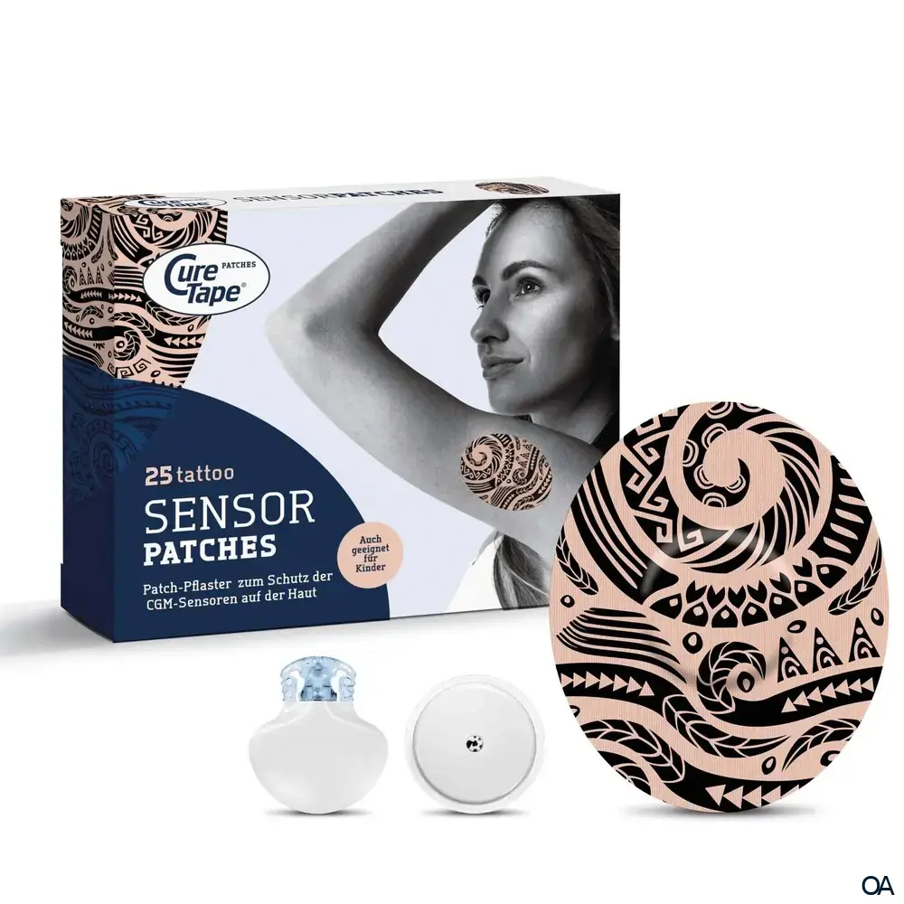 CureTape® Sensor Patches Tattoo, 74 x 89 mm CureTape® Sensor Patches Tattoo, 74 x 89 mm