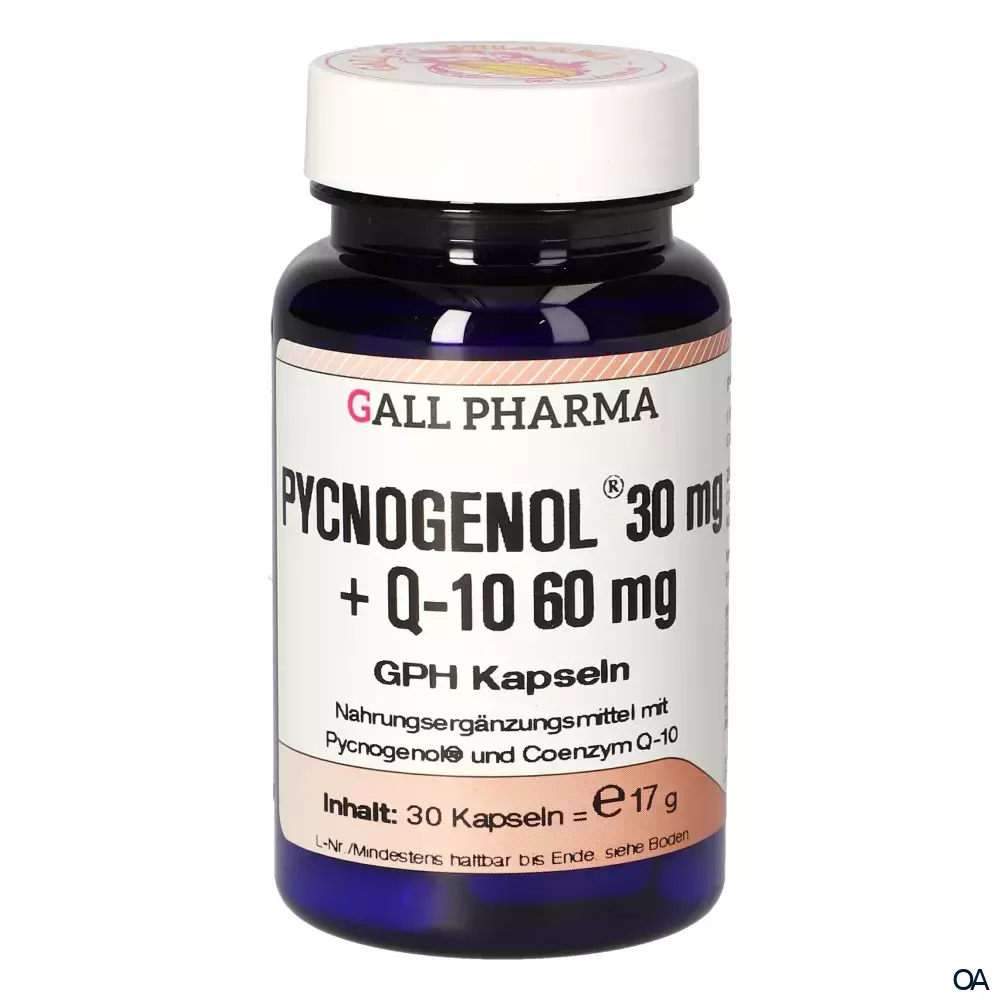 Gall Pharma Pycnogenol® 30 mg + Q10 60 mg Kapseln Gall Pharma Pycnogenol® 30 mg + Q10 60 mg Kapseln