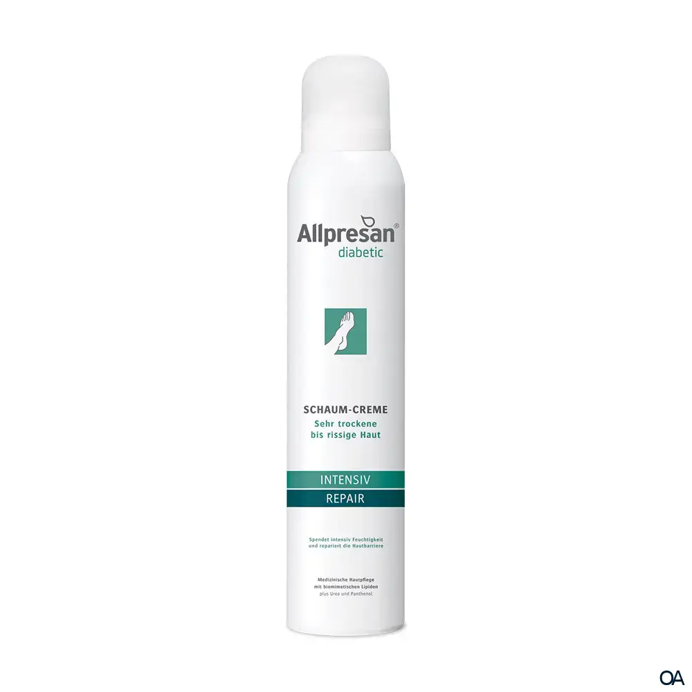 Allpresan® diabetic INTENSIV + REPAIR Schaum-Creme mit Urea Allpresan® diabetic INTENSIV + REPAIR Schaum-Creme mit Urea