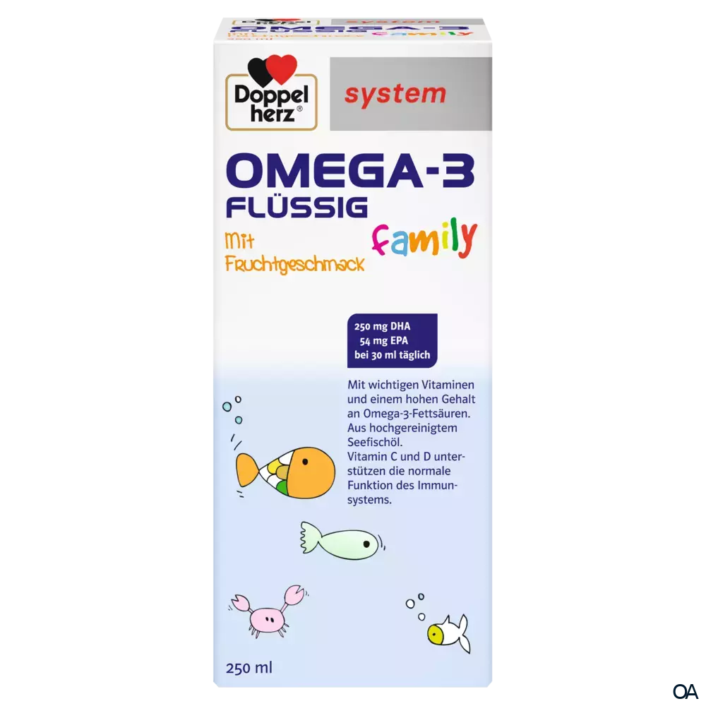 Doppelherz system OMEGA-3 family FLÜSSIG Doppelherz system OMEGA-3 family FLÜSSIG