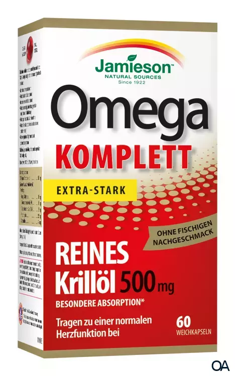 Jamieson Omega Komplett Reines Krillöl 500 mg Kapseln Jamieson Omega Komplett Reines Krillöl 500 mg Kapseln
