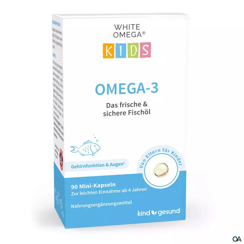 kindgesund WHITE® OMEGA Kids Omega-3 Fischölkapseln kindgesund WHITE® OMEGA Kids Omega-3 Fischölkapseln