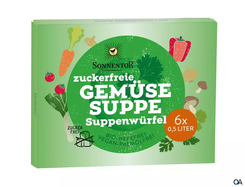 Sonnentor Zuckerfreie Gemüsesuppe Suppenwürfel Sonnentor Zuckerfreie Gemüsesuppe Suppenwürfel