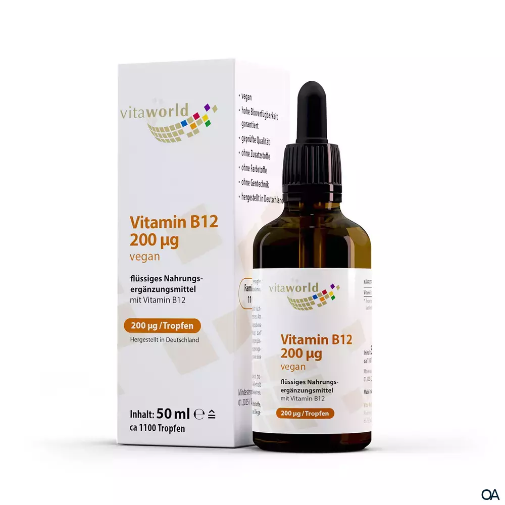 Vitaworld Vitamin B12 200 µg Tropfen Vitaworld Vitamin B12 200 µg Tropfen