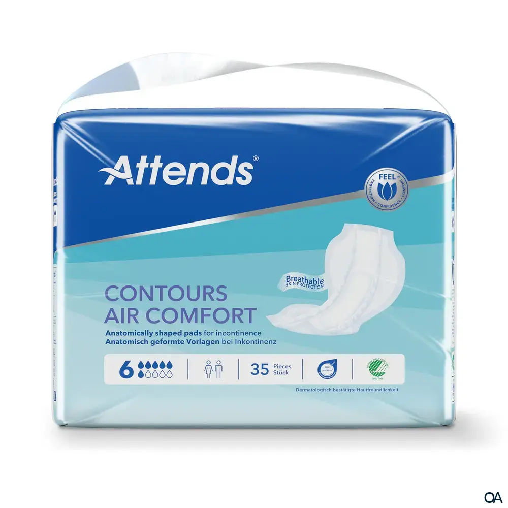 Attends Contours Air Comfort 6 - Inkontinenvorlagen