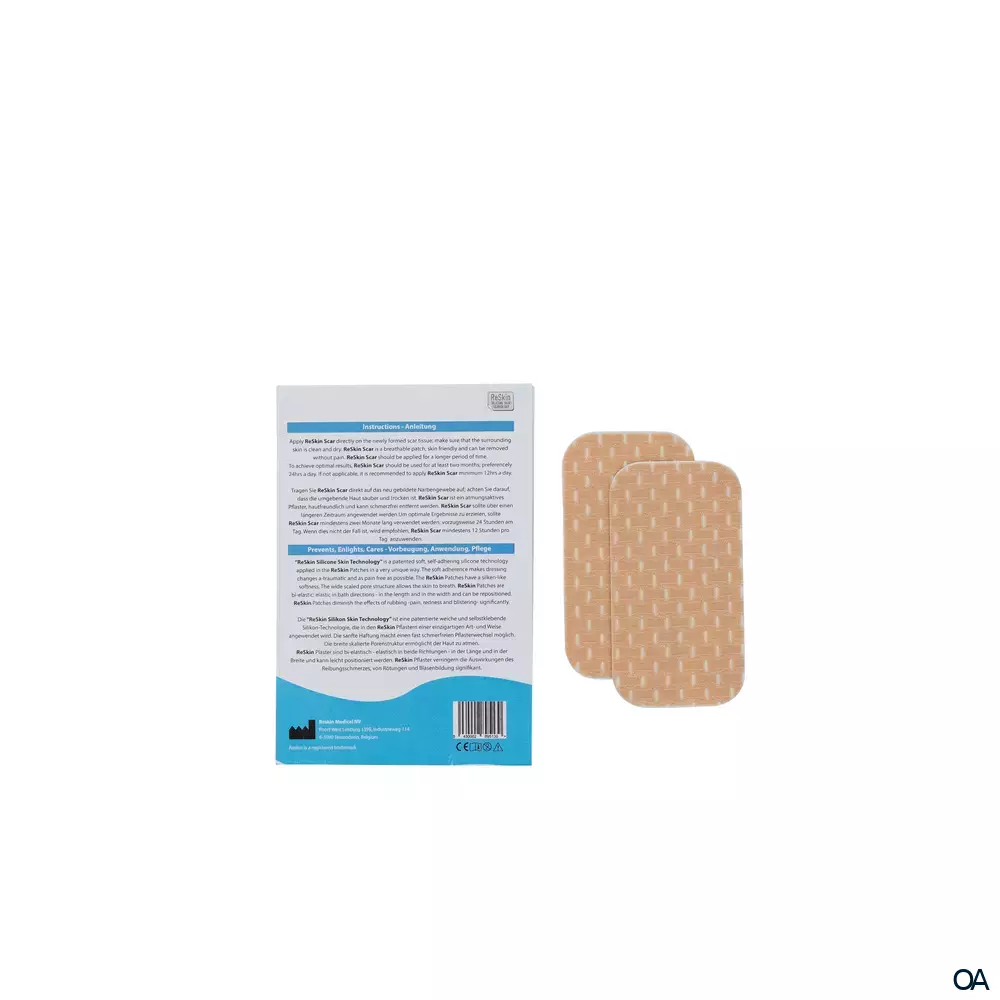 ReSkin® MED Scar Silikonpflaster Small 4 x 7,5 cm
