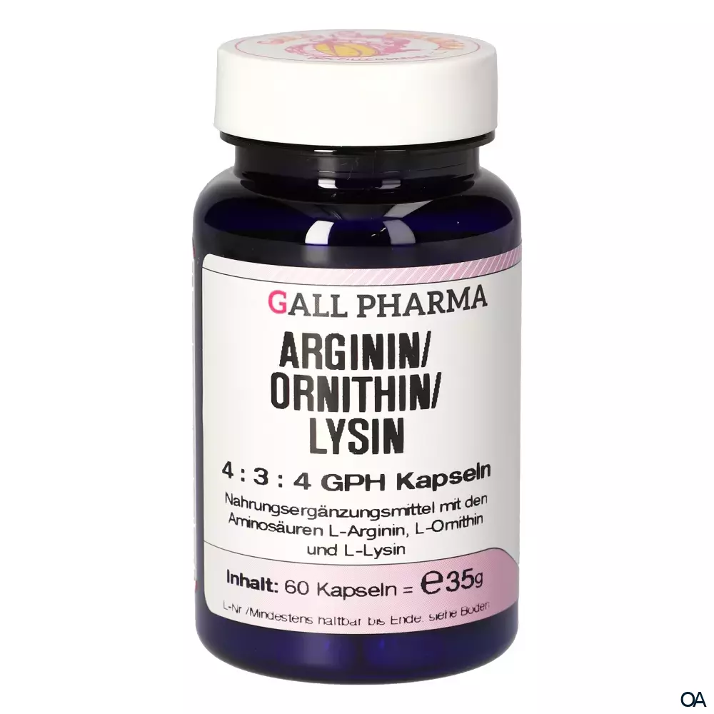Gall Pharma Arginin / Ornithin / Lysin Kapseln