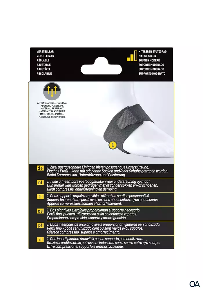 FUTURO™ Therapeutische Unterstützung für das Fußgewölbe 48510, anpassbar