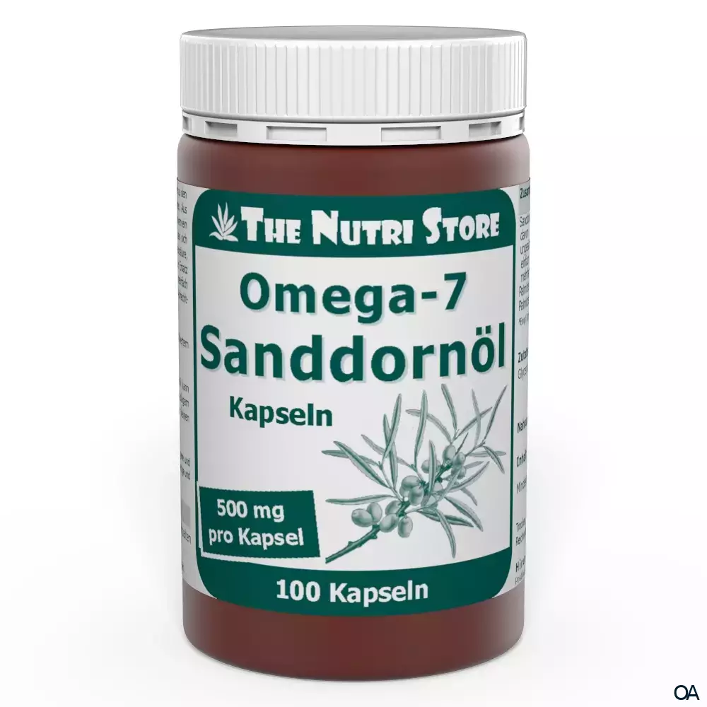 The Nutri Store Omega-7 Sanddornöl 500 mg Kapseln The Nutri Store Omega-7 Sanddornöl 500 mg Kapseln