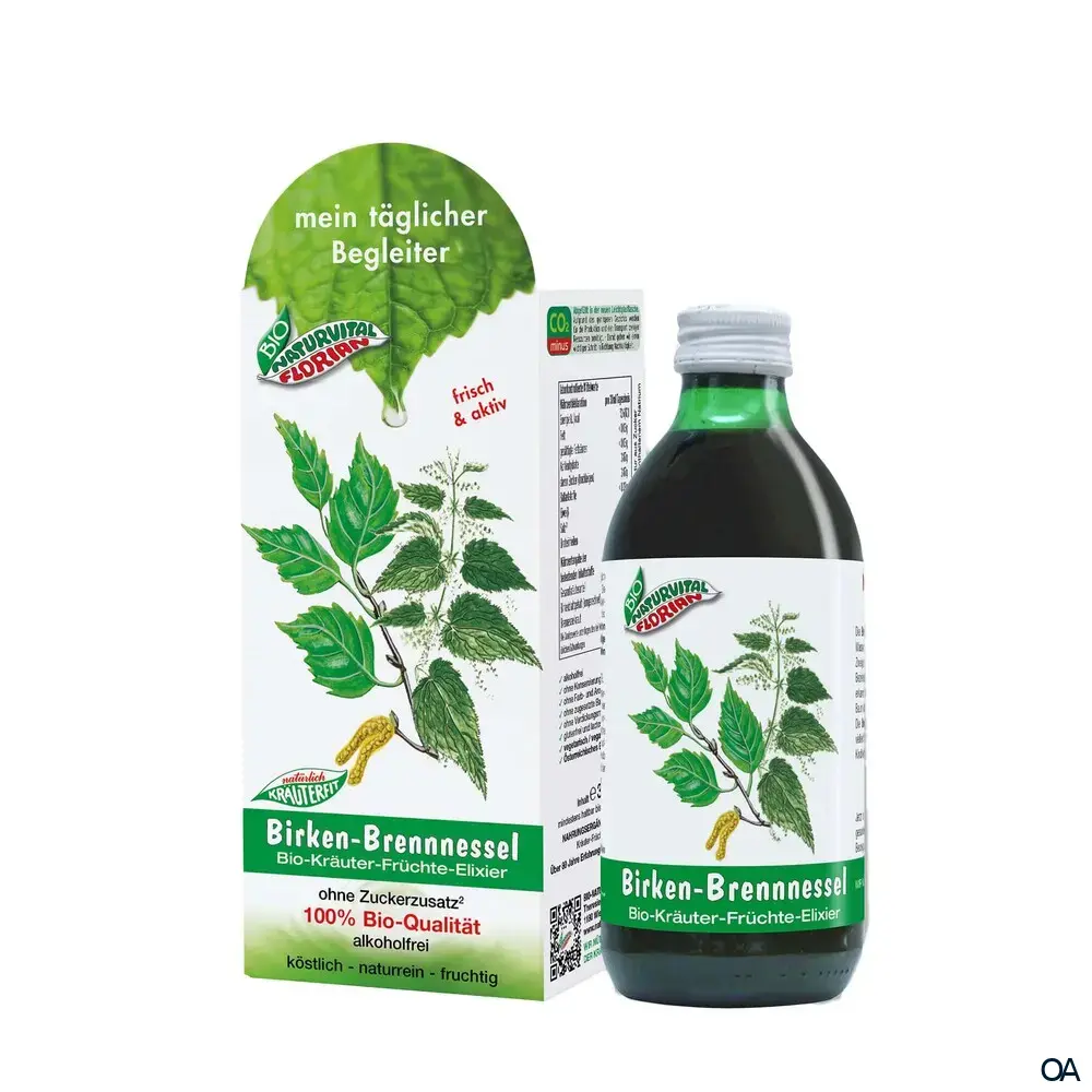 Bio Naturvital Florian Birken Brennnessel Bio-Kräuter-Früchte-Elixier